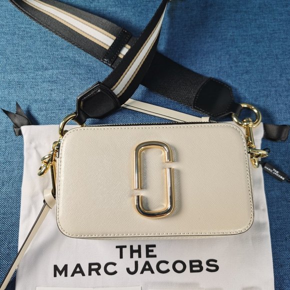 Marc Jacobs The Snapshot White Crossbody Bag NWT - Picture 2 of 10